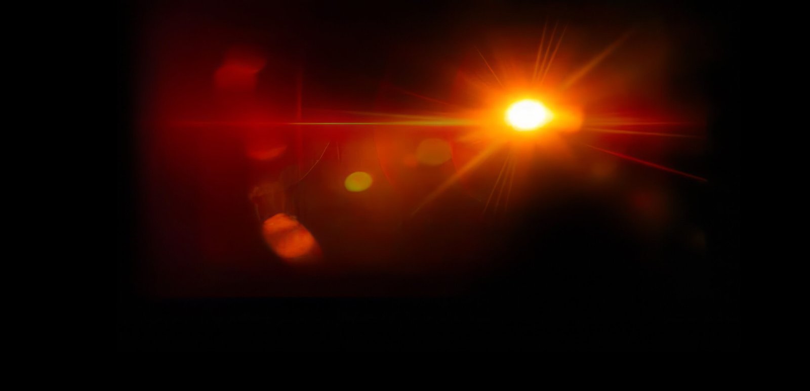 sunrise lens flare